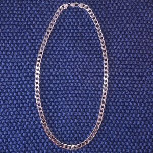 Sterling Silver 925 Italy necklace with two sides